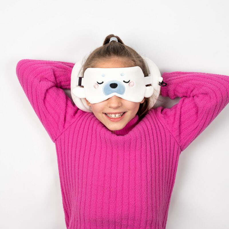 Ty relaxeazzz adoramals kai de zeehond rond reiskussen slaapmasker