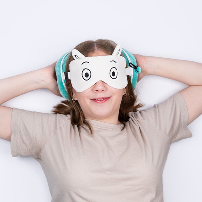 Union relaxeazzz moomin rond reiskussen slaapmasker