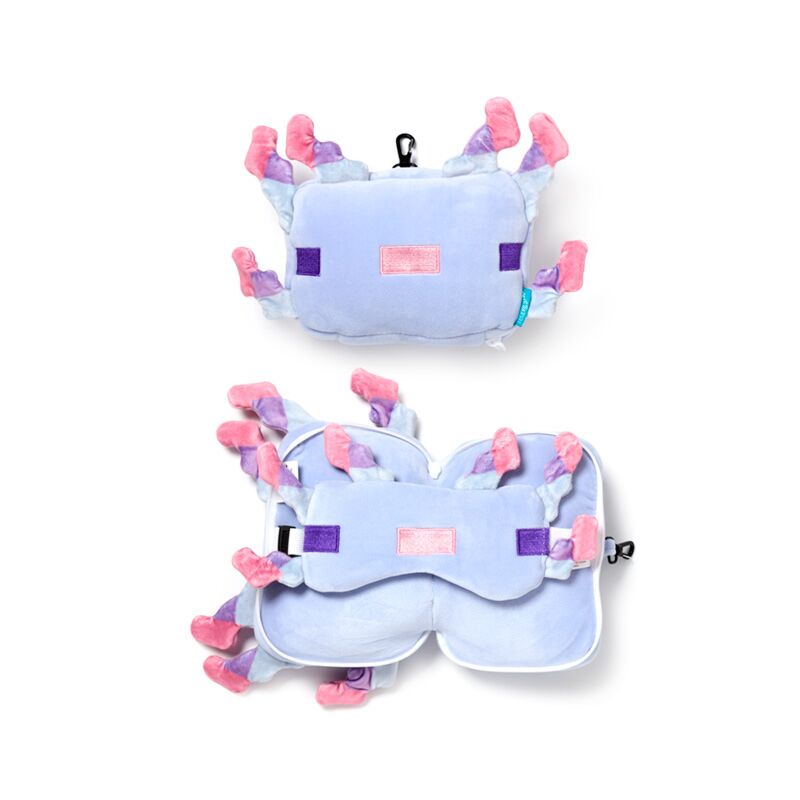 Union relaxeazzz minecraft axolotl rond reiskussen slaapmasker