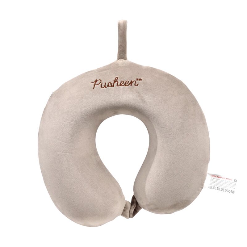 Union relaxeazzz pusheen de kat pluche memory foam nekkussen