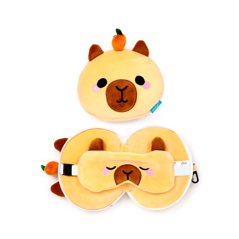 Ty relaxeazzz duke de capybara reiskussen slaapmasker