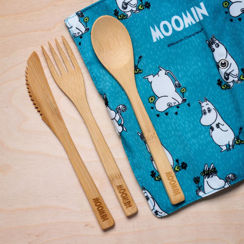 Moomin - 100% natuurlijk bamboe 6-delige bestekset