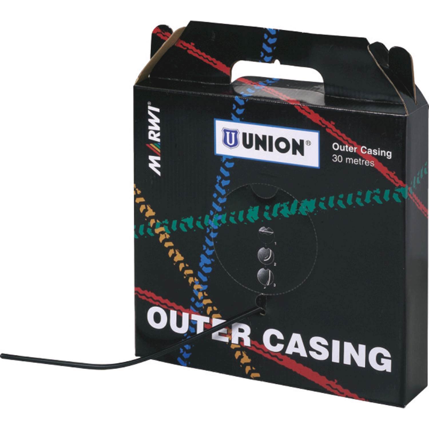 Marwi union rolversnelling buitenkabel 4mm zwart (30m