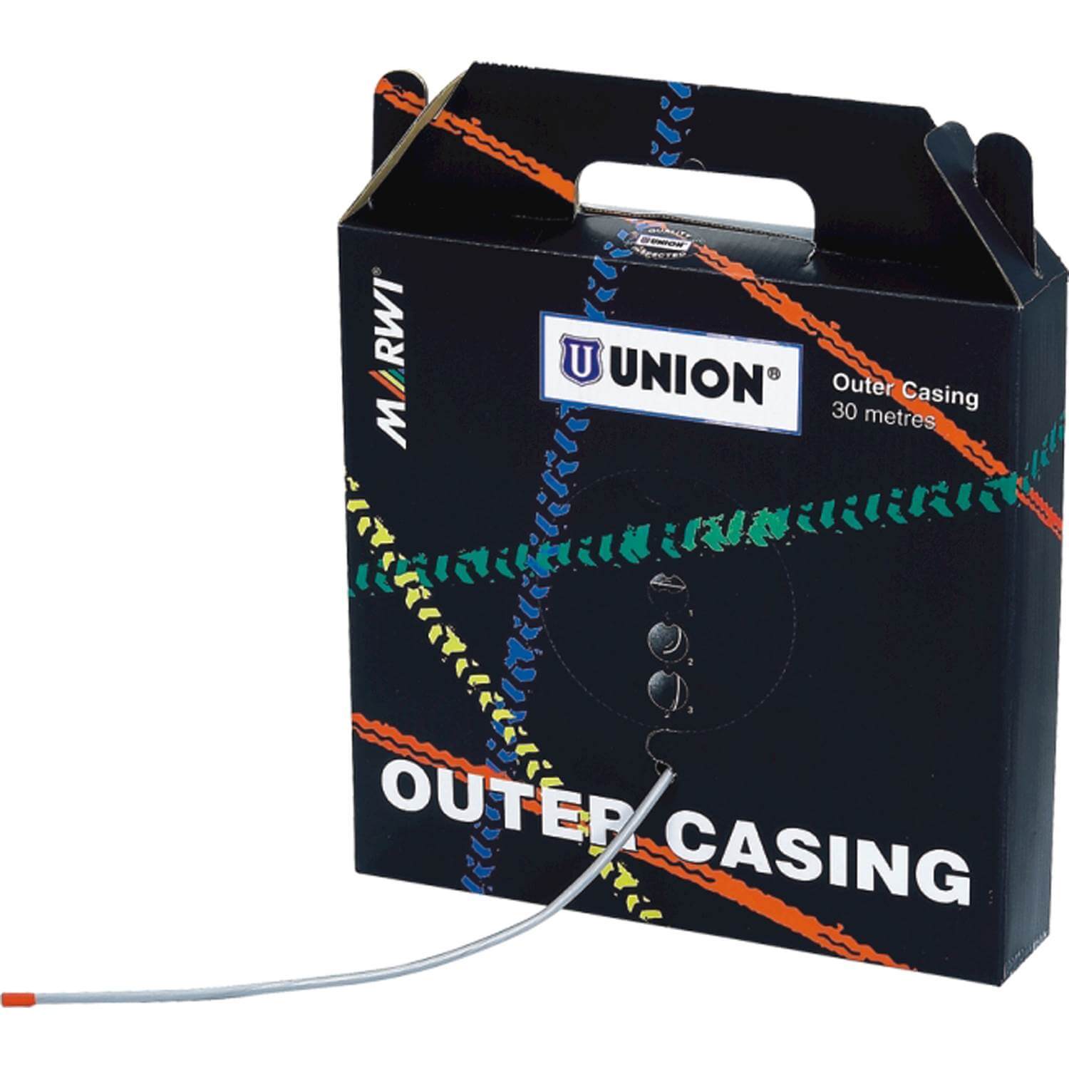 Marwi unie rol schakelbaar buitenkabel 4mm zilver (30m)