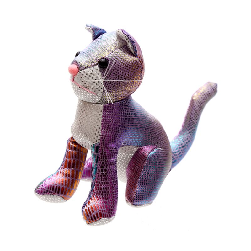 Kat dierenknuffels zanddieren 15cm