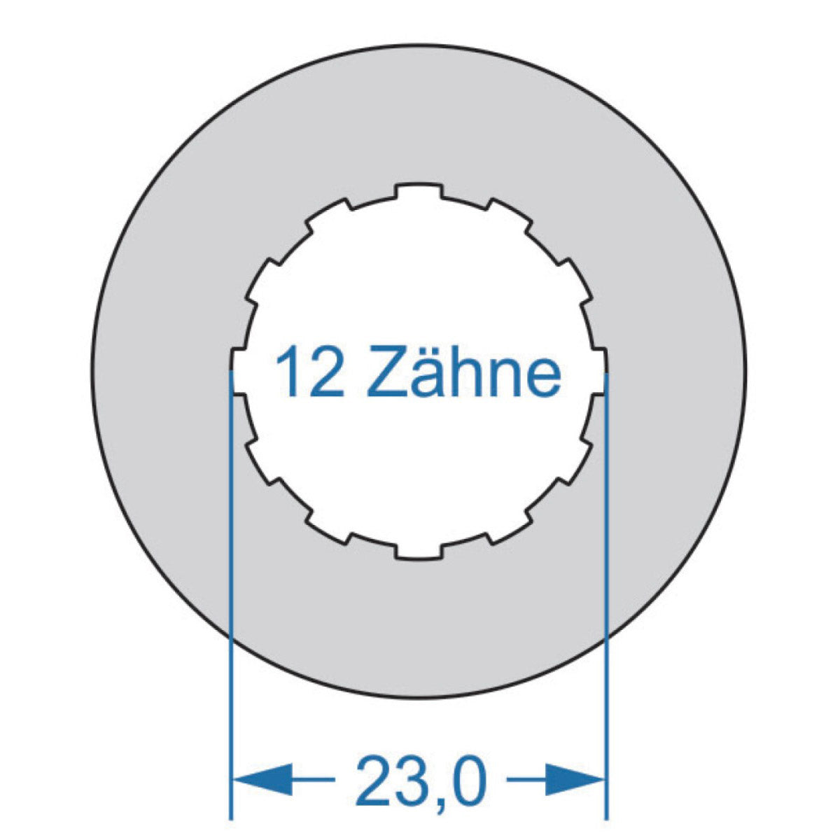 Cycplus cyclus gereedschap power.tool 2-zijdig t16 42.8 z12 23.0
