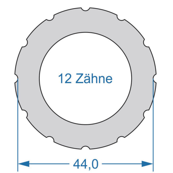 Cycplus cyclus gereedschap power.tool 1-zijdig t12 44.0