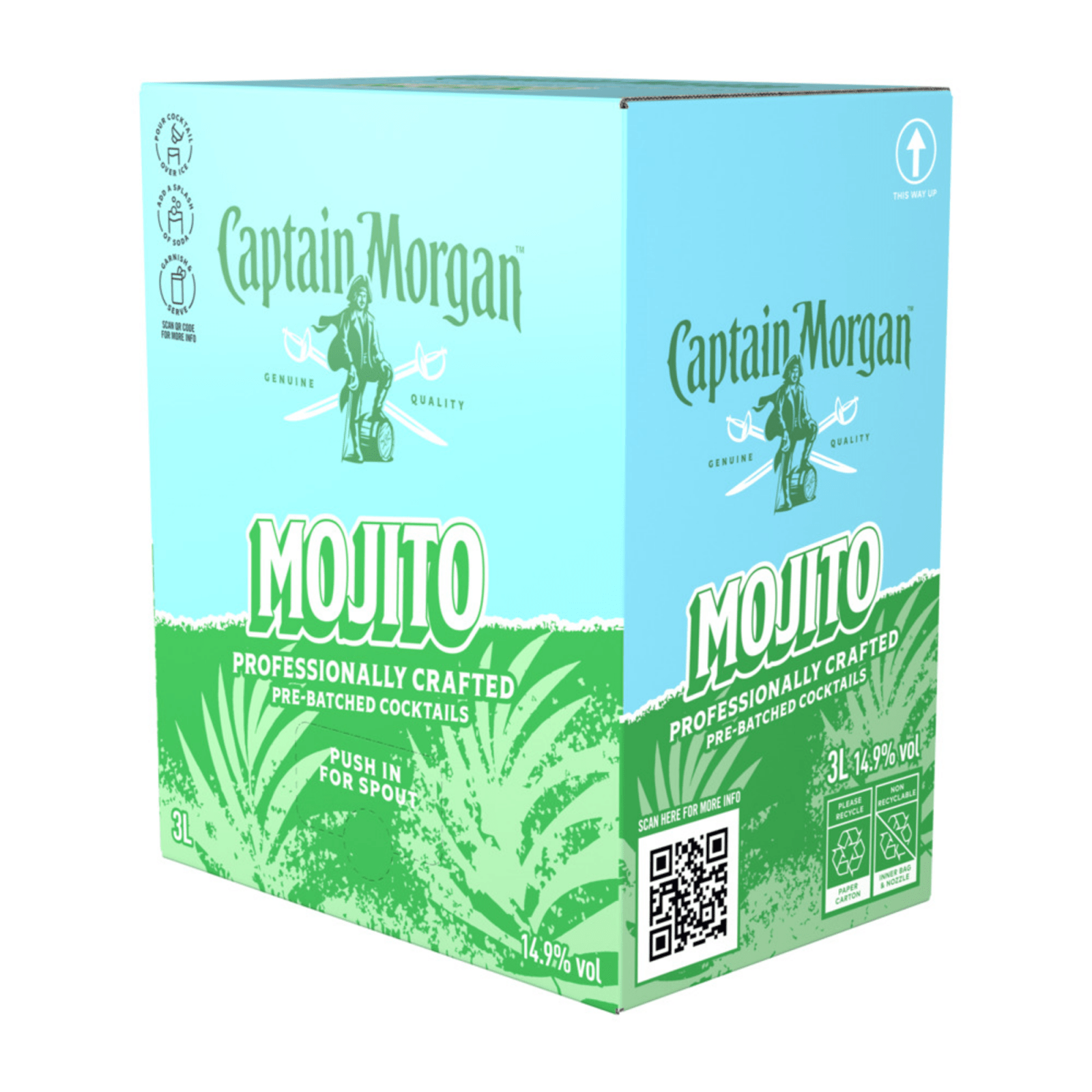 Captain morgan captian morgan mojito bag-in-box (3 liter) op=op