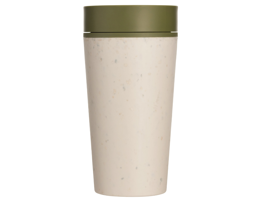 Circular Co. Koffiebeker Ronde Beker 340 ml Creme Groen