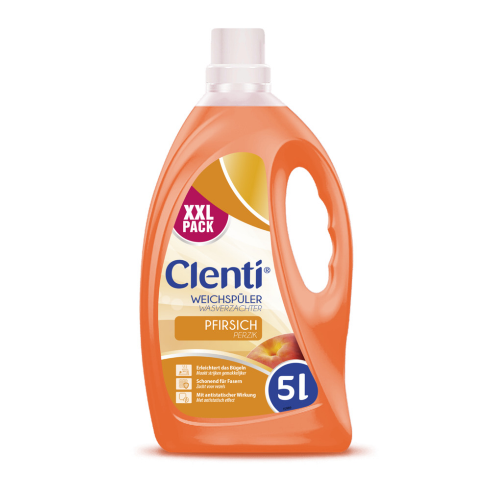 Clenti fabric softener peach (2x 5l)