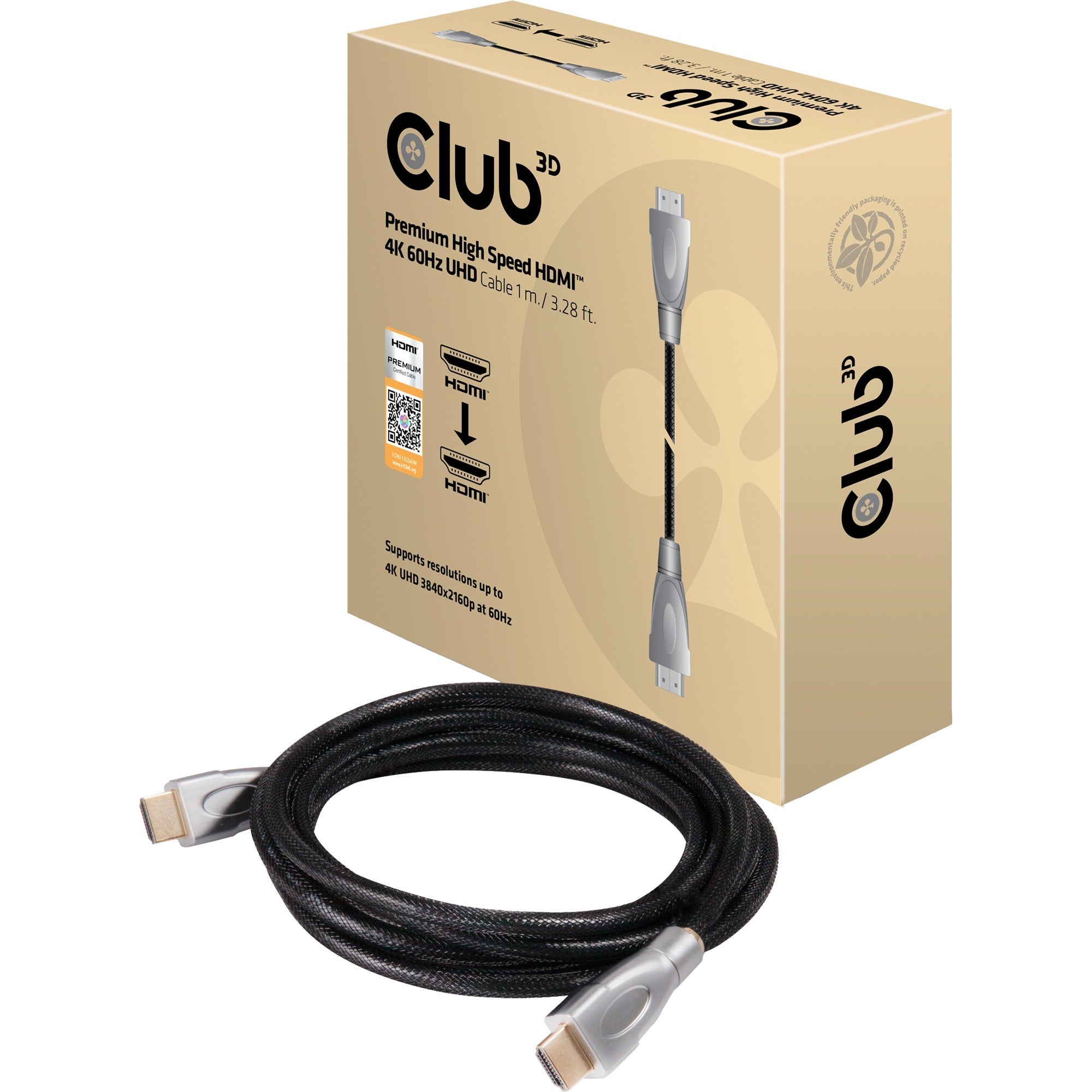 Club 3D Club 3D Premium Hoge Snelheid HDMI 2.0