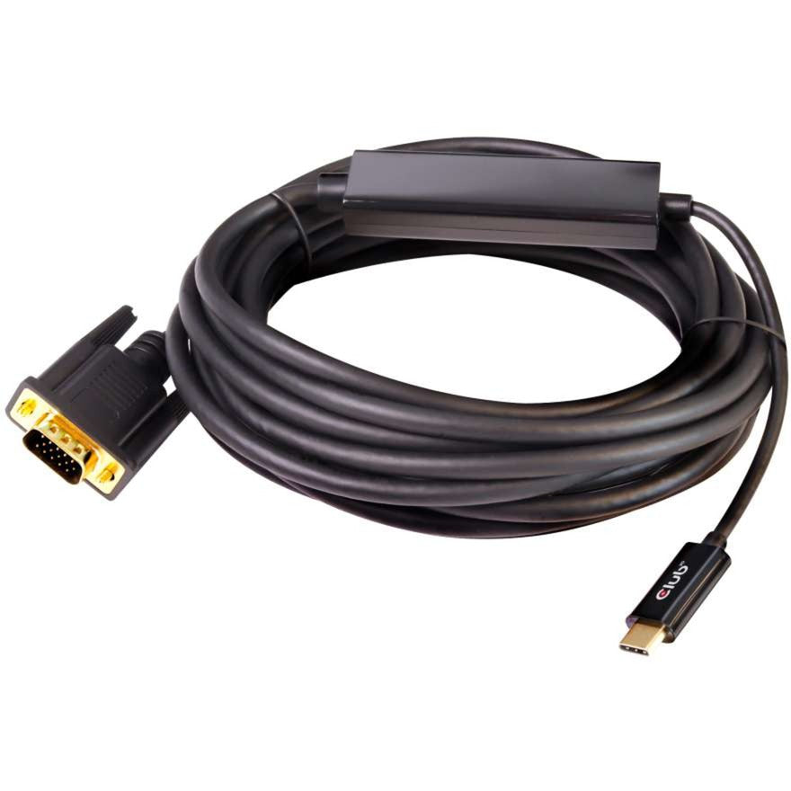 Club 3D Club 3D USB Type C VGA Actieve kabel