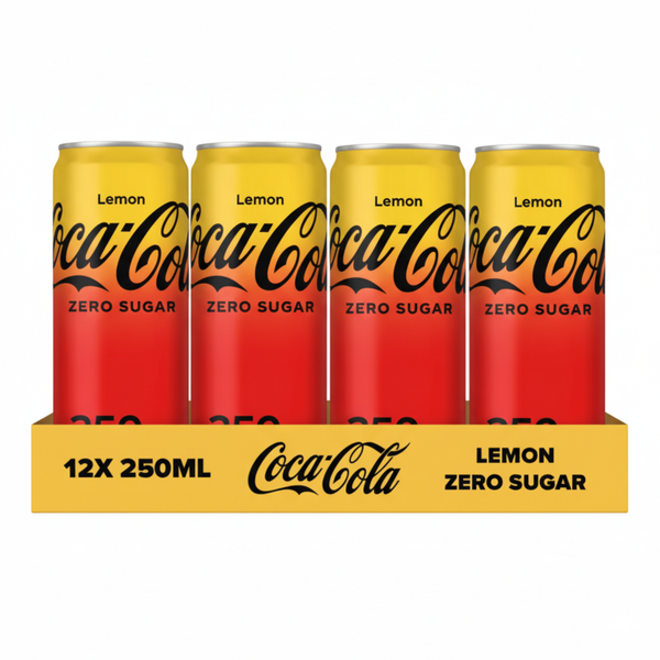 Coca-cola zero lemon blik (12x 250ml)