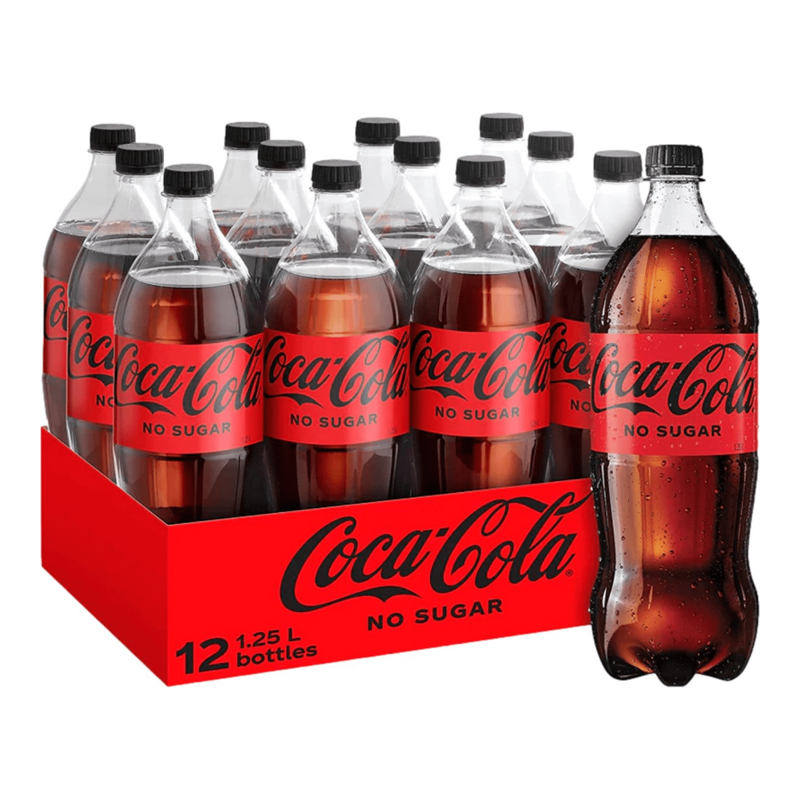 Coca-cola zero petfles (12x 1,25 liter)