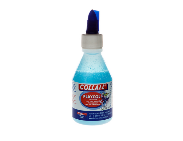Collall playcoll - blauwe kinderlijm op waterbasis - 100ml