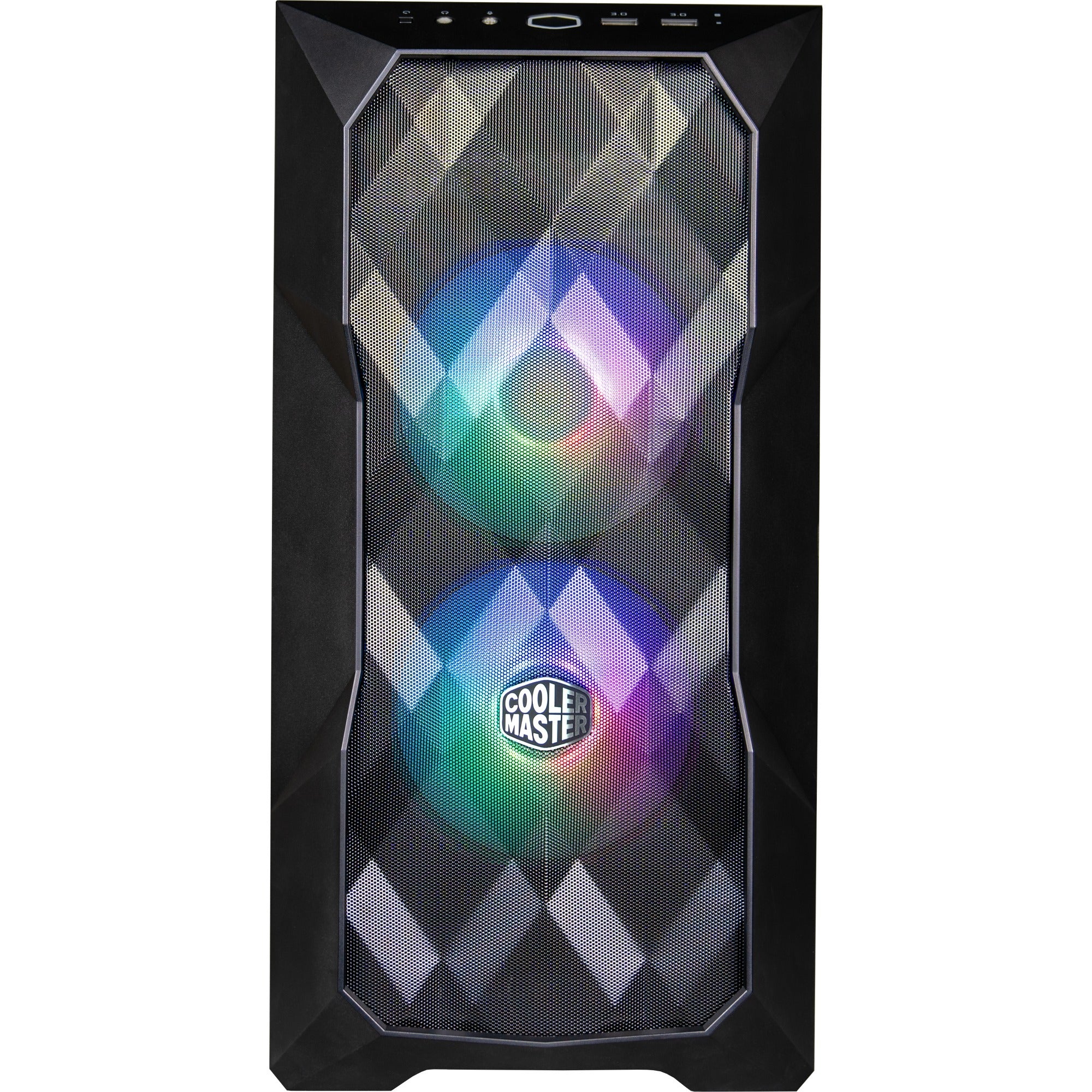 Cooler master cooler td300-kgnn-s00 td300 mesh, matx, midi-towe, argb, 3d mesh front, removable top, black