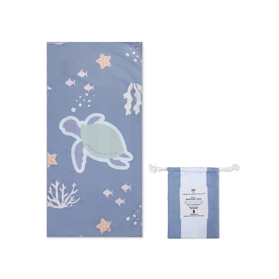 Coral bliss | meerkleurige microvezel handdoek 135 x 65 cm