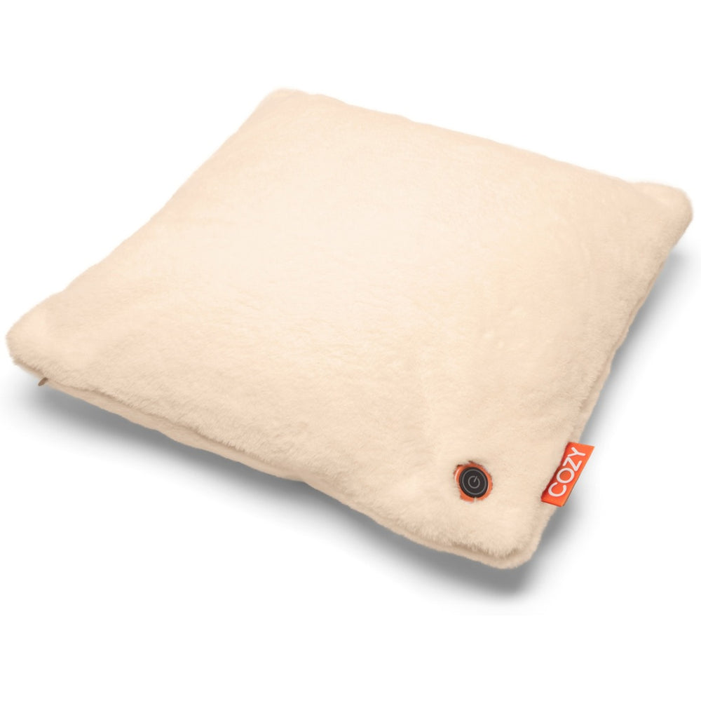 Cozy una teddy 45 x 45 cm draadloos warmtekussen (lichtbeige, powerbank 5000 mah)