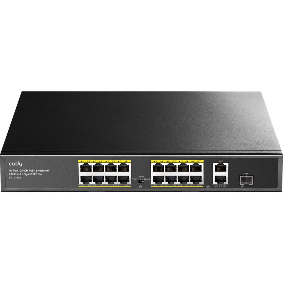 Cudy 16-poorts 10 100M PoE+-switch