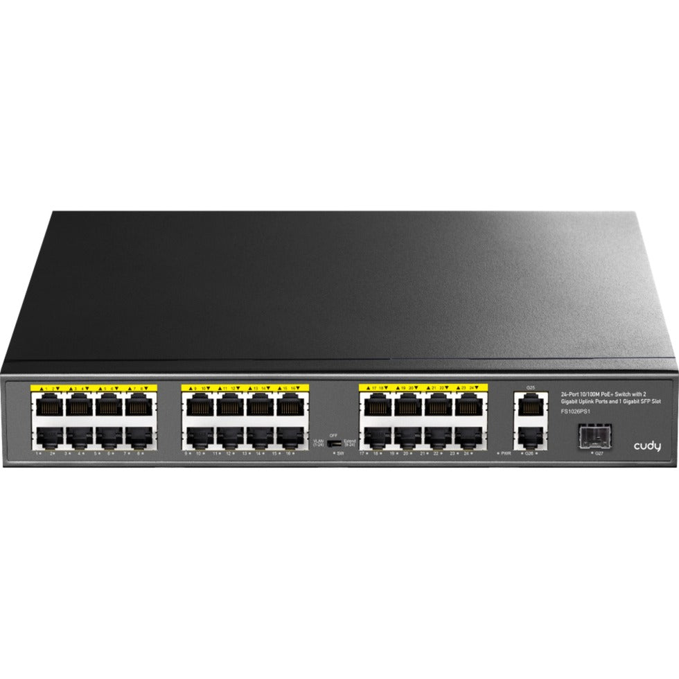 Cudy 24-poorts 10 100M PoE+-switch