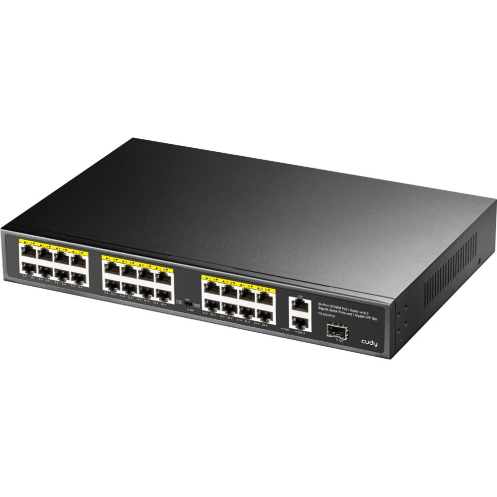Cudy 24-poorts 10 100M PoE+-switch