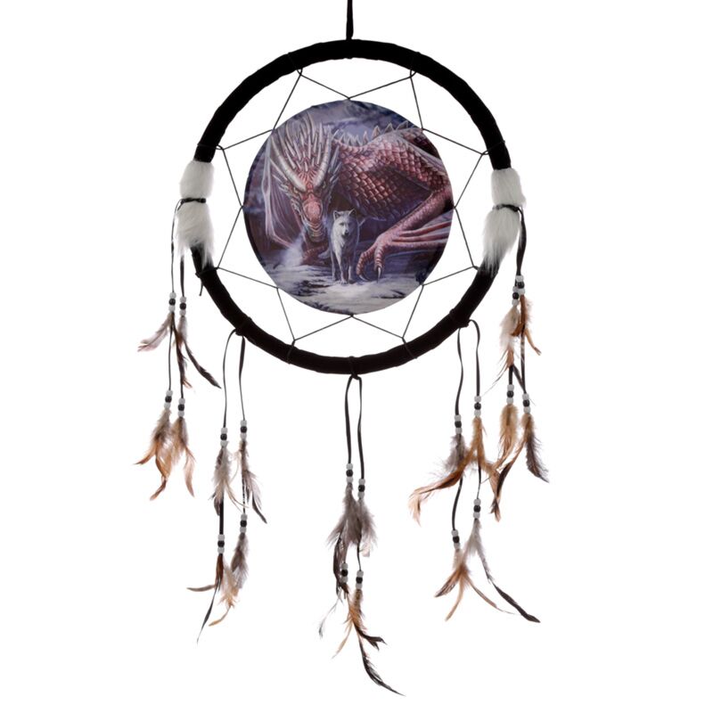 Lisa parkerer alliantie draak wolf dromenvanger 33cm