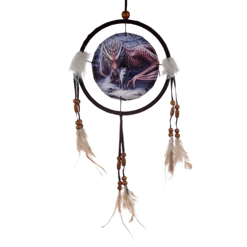 Lisa parkerer alliantie draak wolf dromenvanger 16cm
