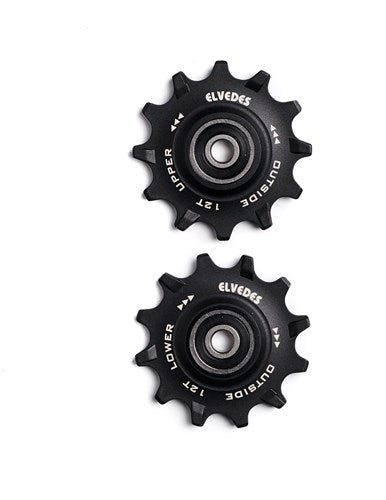 Elvedes Derailleur Wheels Stainless Steel 12T 11S Sealed Narrow-Wide