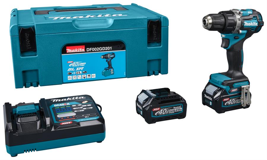 Makita accu boor- schroefmachine xgt 40v max 2.5ah