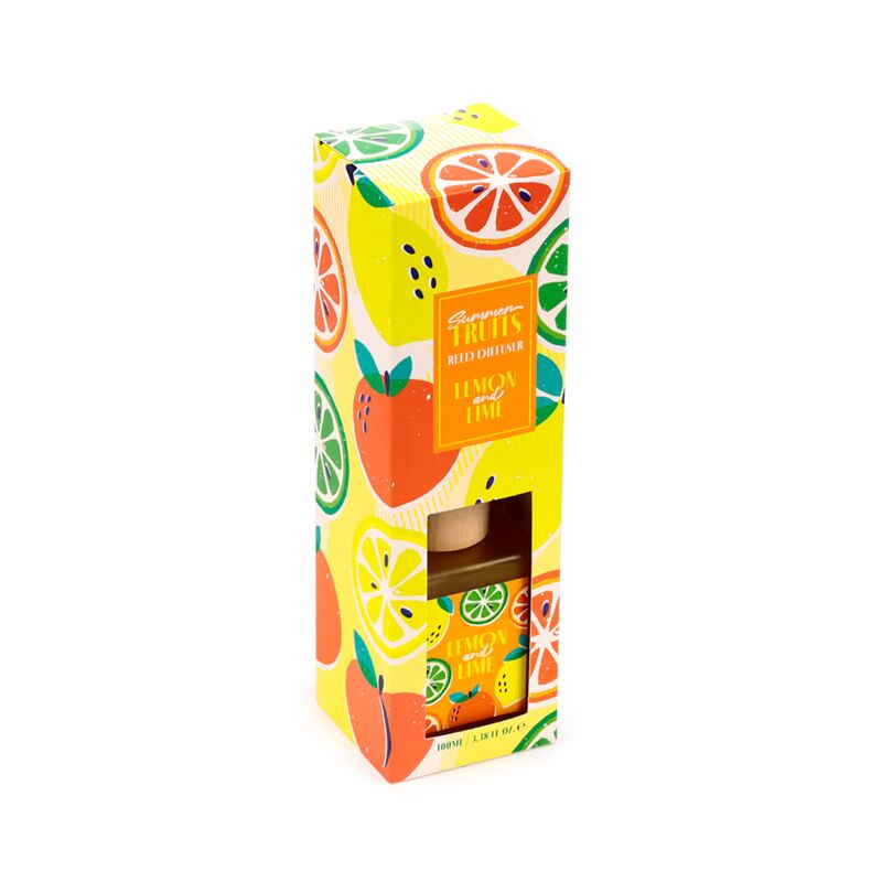 Zomerfruit citroen limoen 100ml geurstokjes