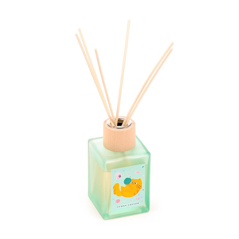 Beans co katten fris katoen 100ml geurstokjes huisparfum