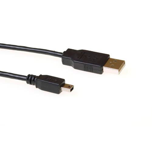 Act usb 2.0 aansluitkabel usb a man - usb mini b5 man 1,8m