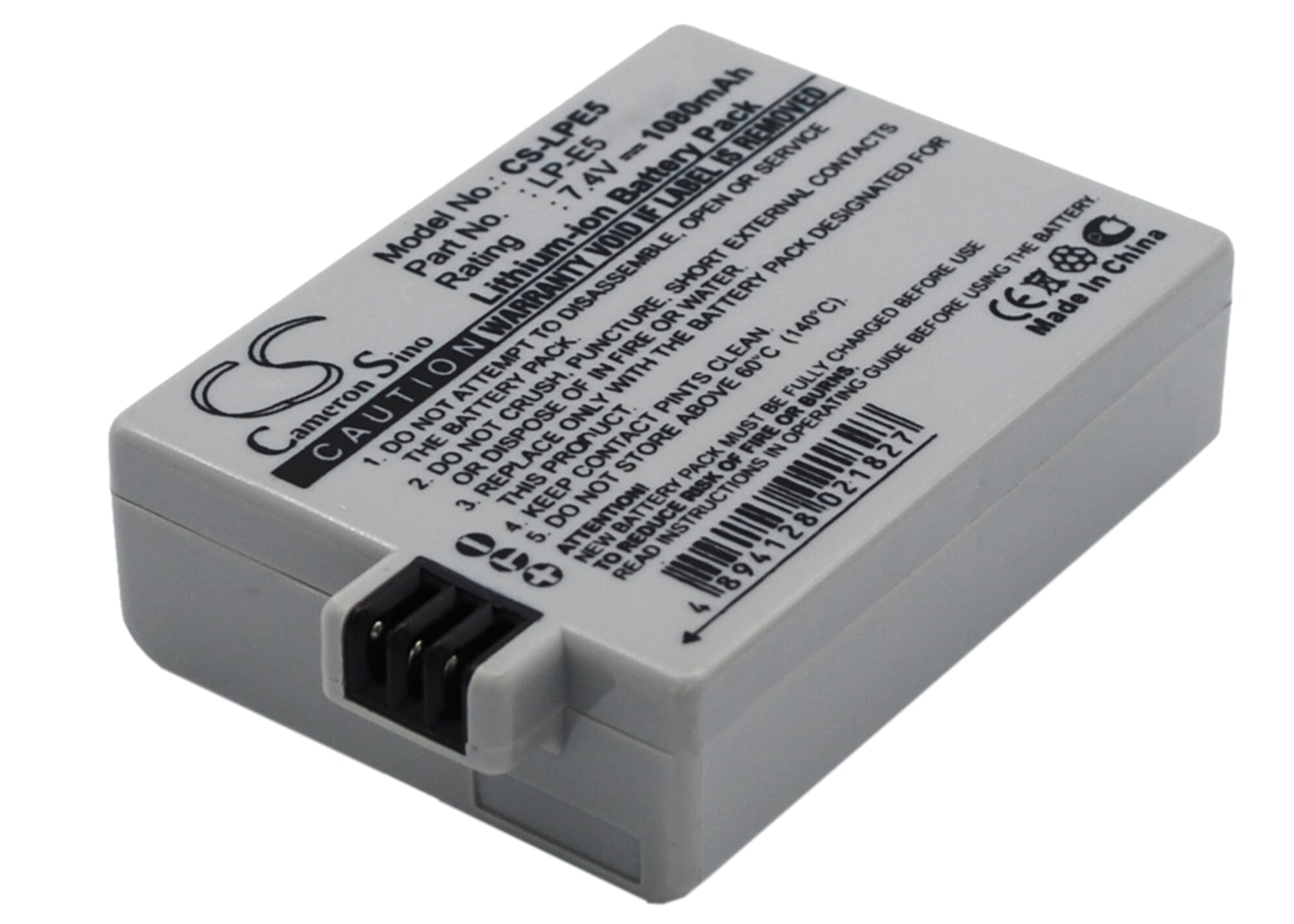 Blu-basic digitale camera accu 7.4v 1080mah li-ion voor canon