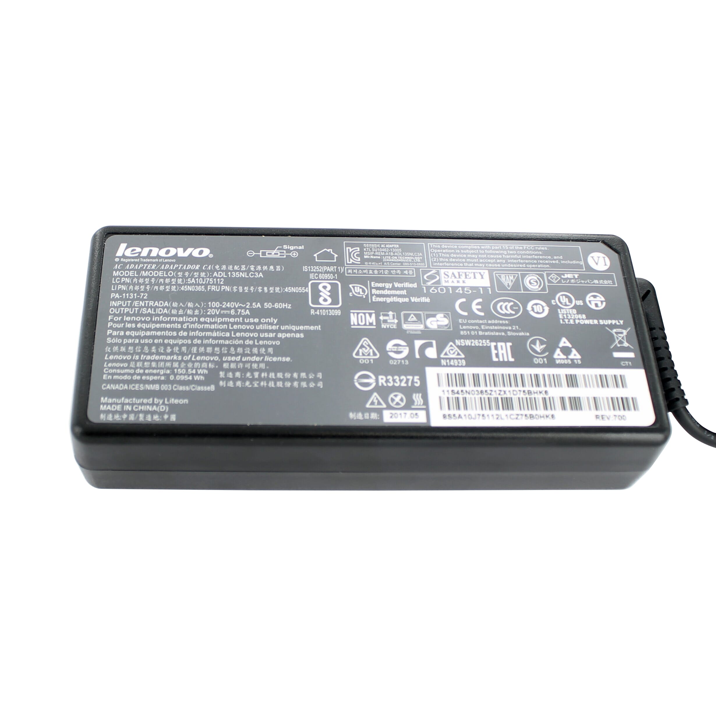 Lenovo laptop netadapter 135W