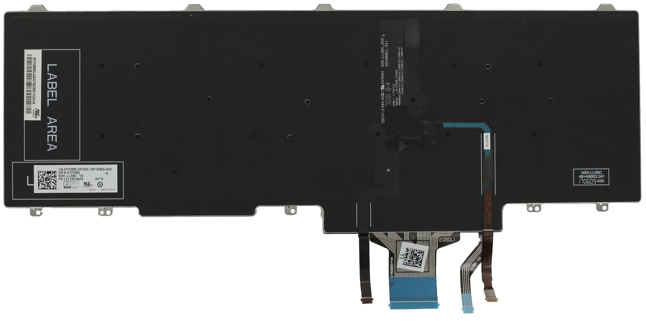 Dell laptop toetsenbord qwerty us + achtergrondverlichting