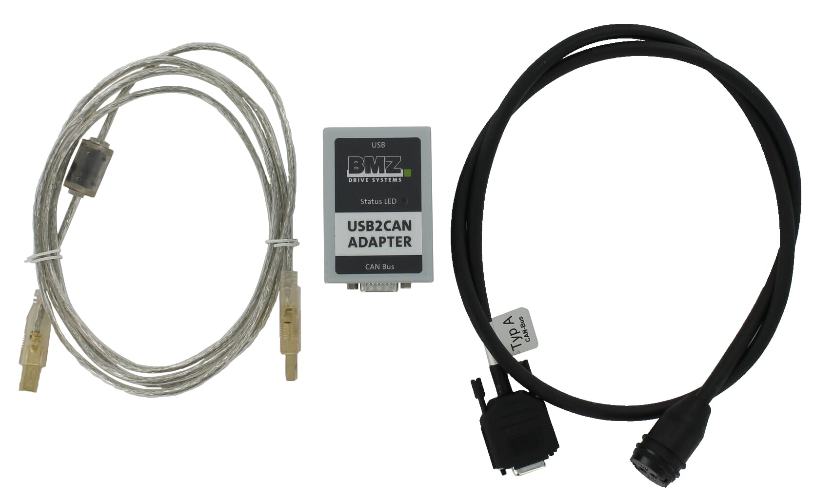 Bmz usb2can adapter set brose adapter + kabel
