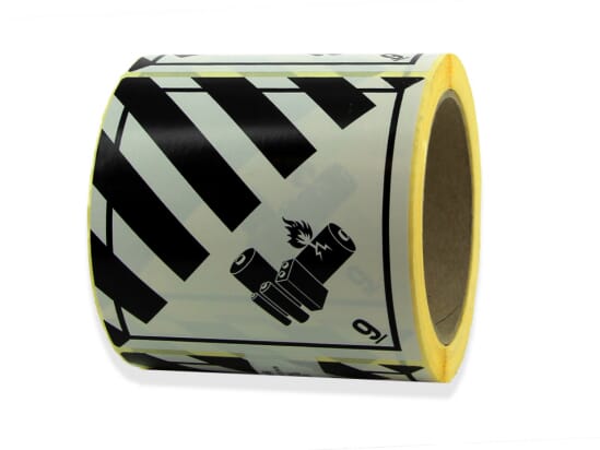 Bmz gevaarlijke goederen stickers (per 250 stuks)