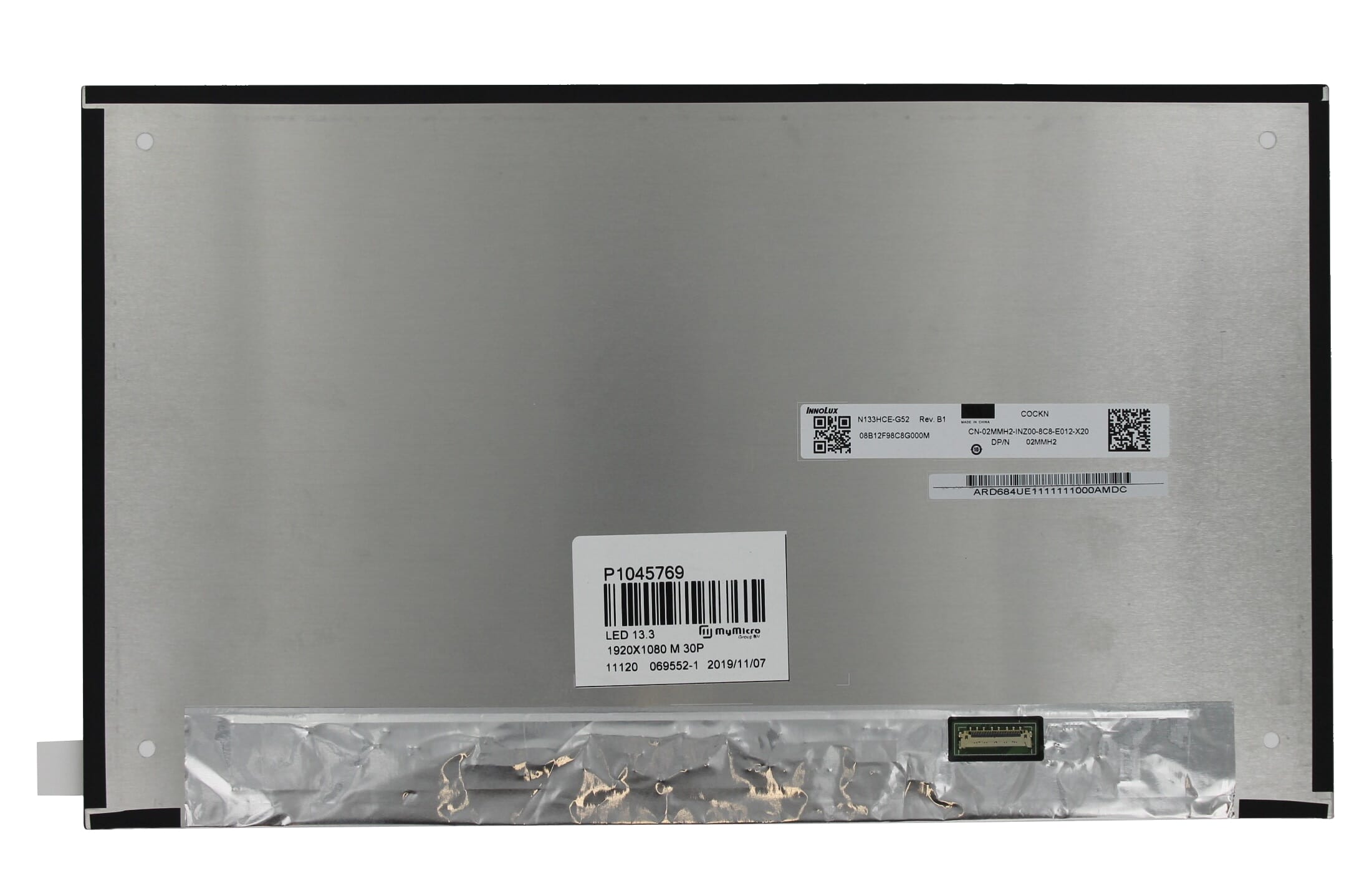 Oem 13,3 inch lcd-scherm 1920x1080 mat 30pin edp, ips, 17mm