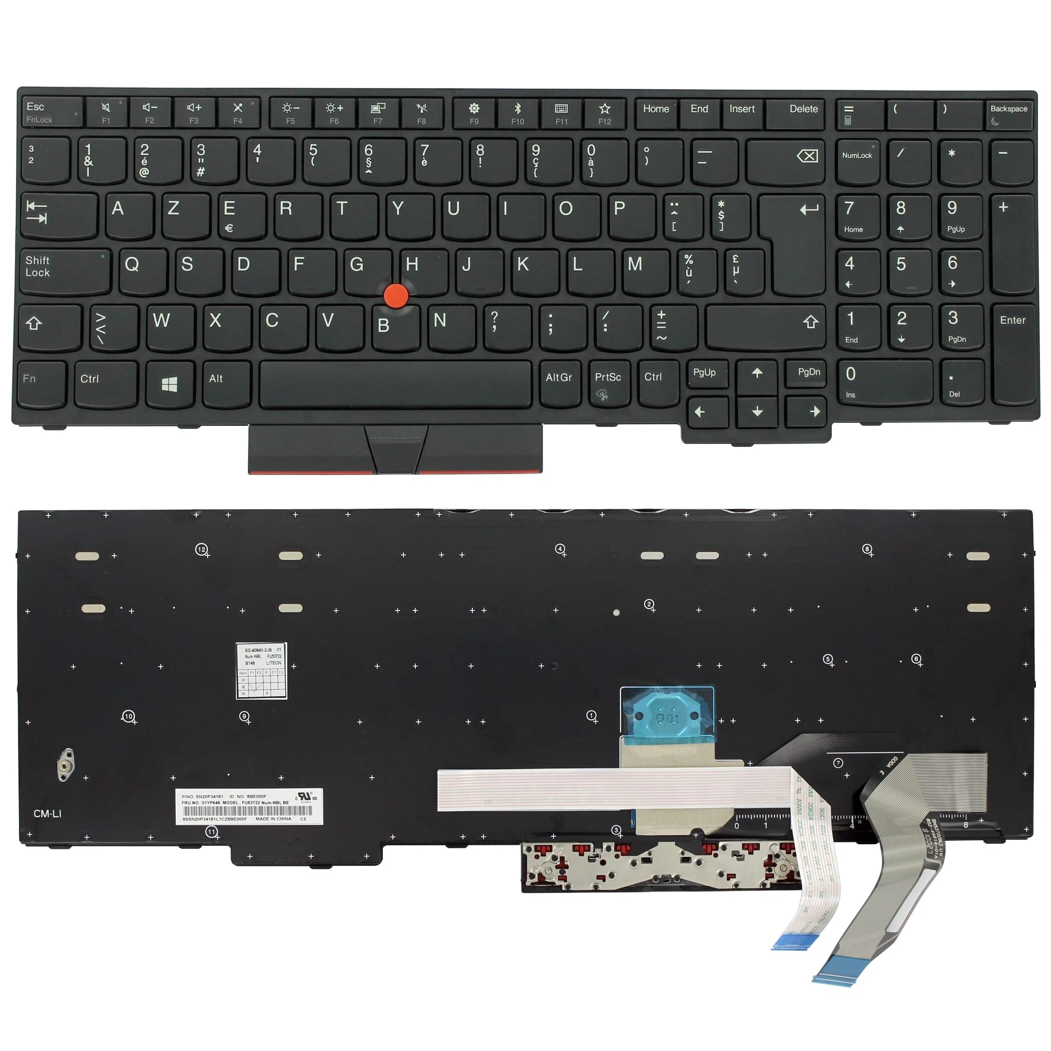 Lenovo laptop toetsenbord azerty be