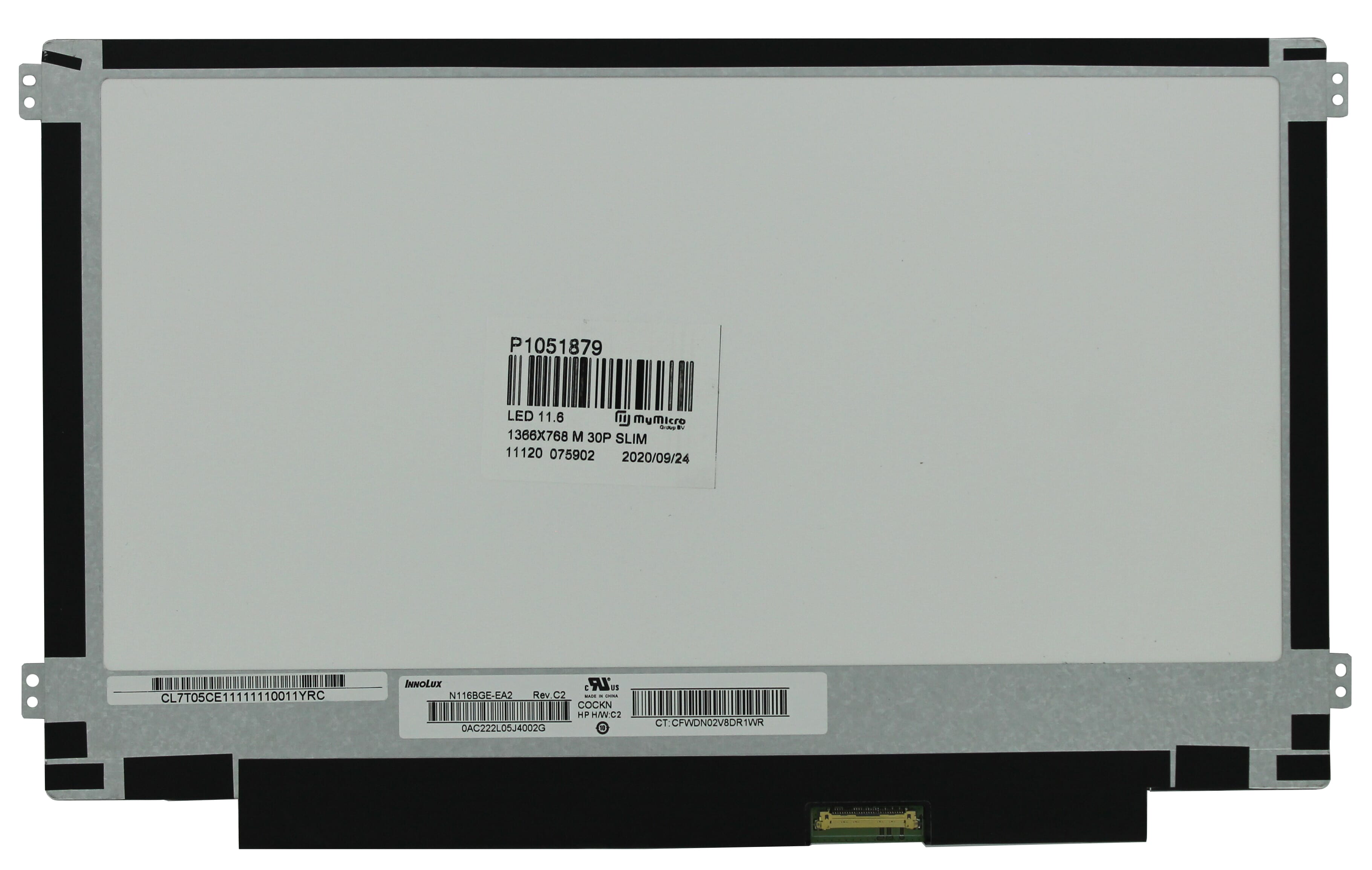 Oem 11,6 inch lcd-scherm 1366x768 mat 30pin edp