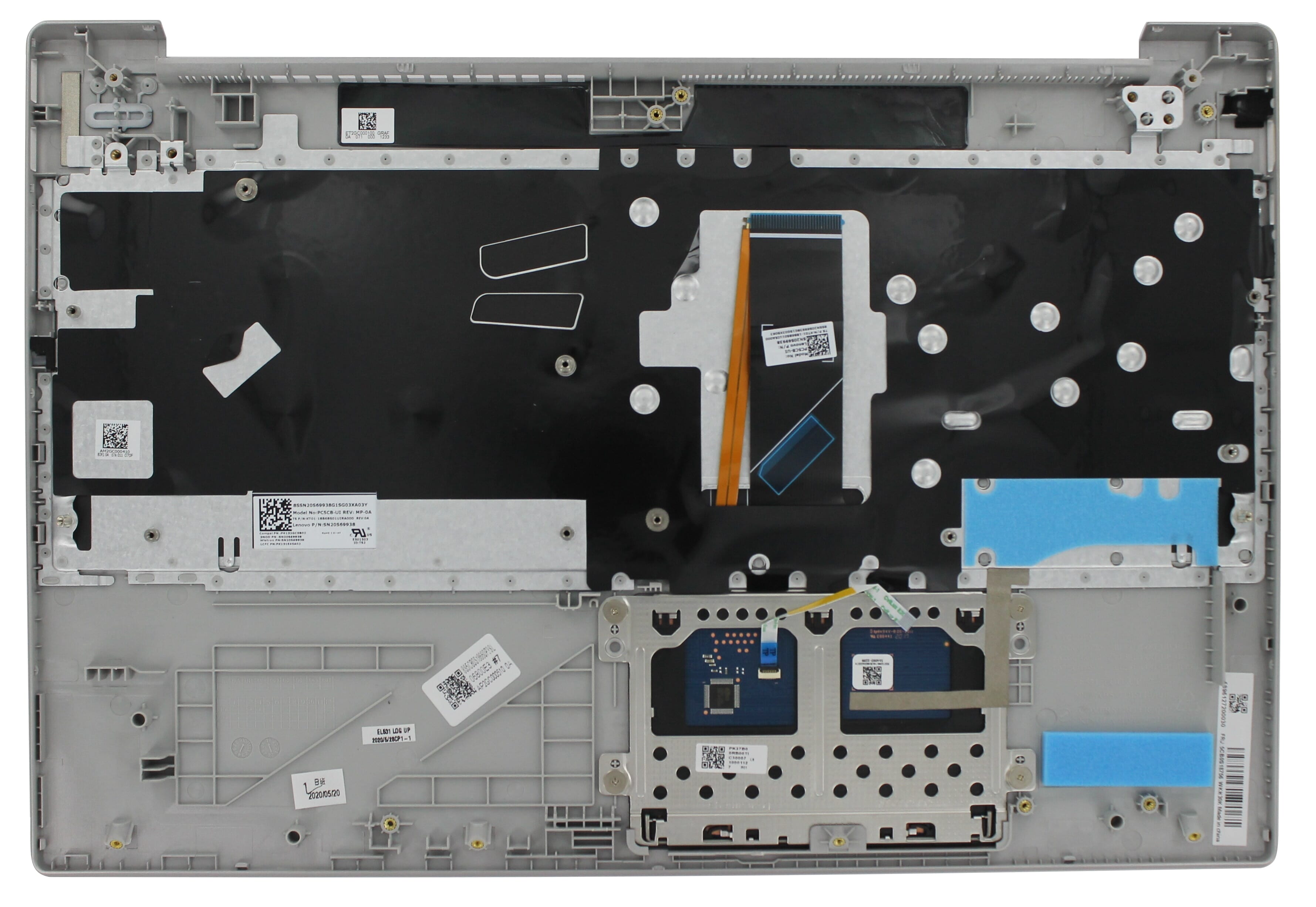 Ty lenovo laptop toetsenbord qwer us + top cover, backlit