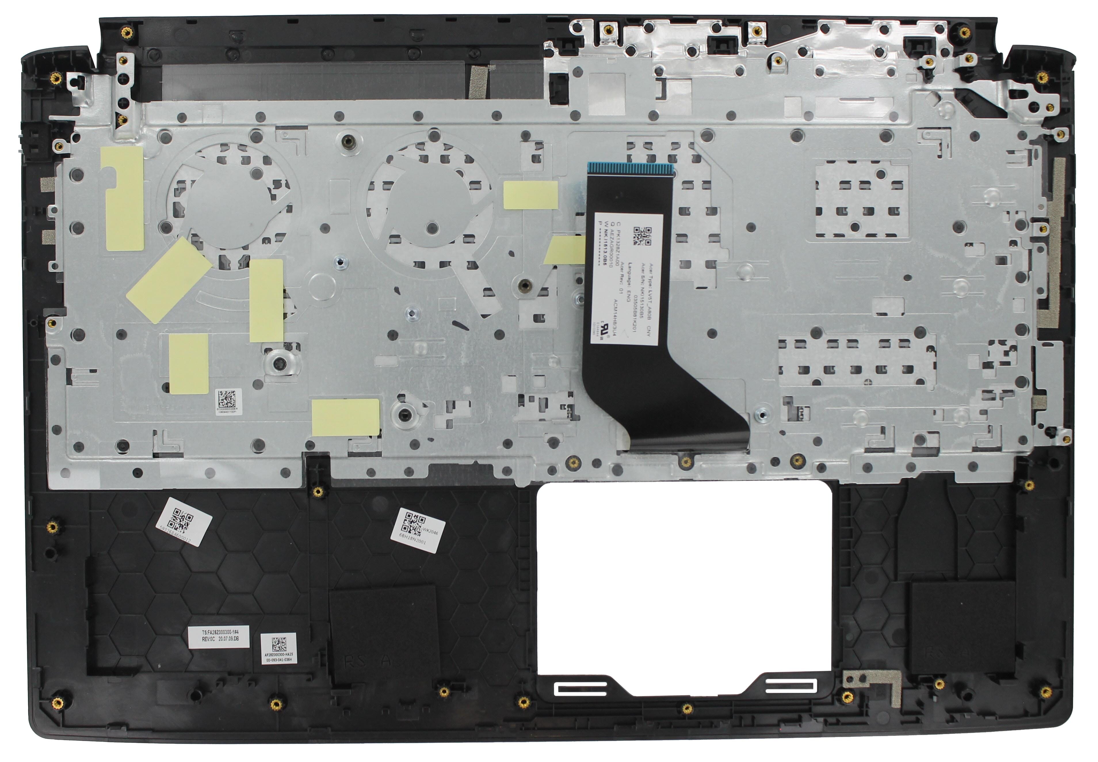 Acer laptop toetsenbord qwerty us + bovenklep - zwart