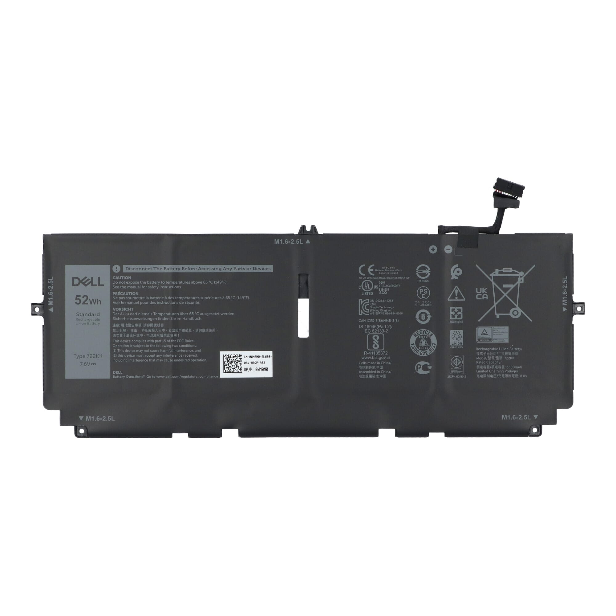 Dell laptop accu 6500 mAh