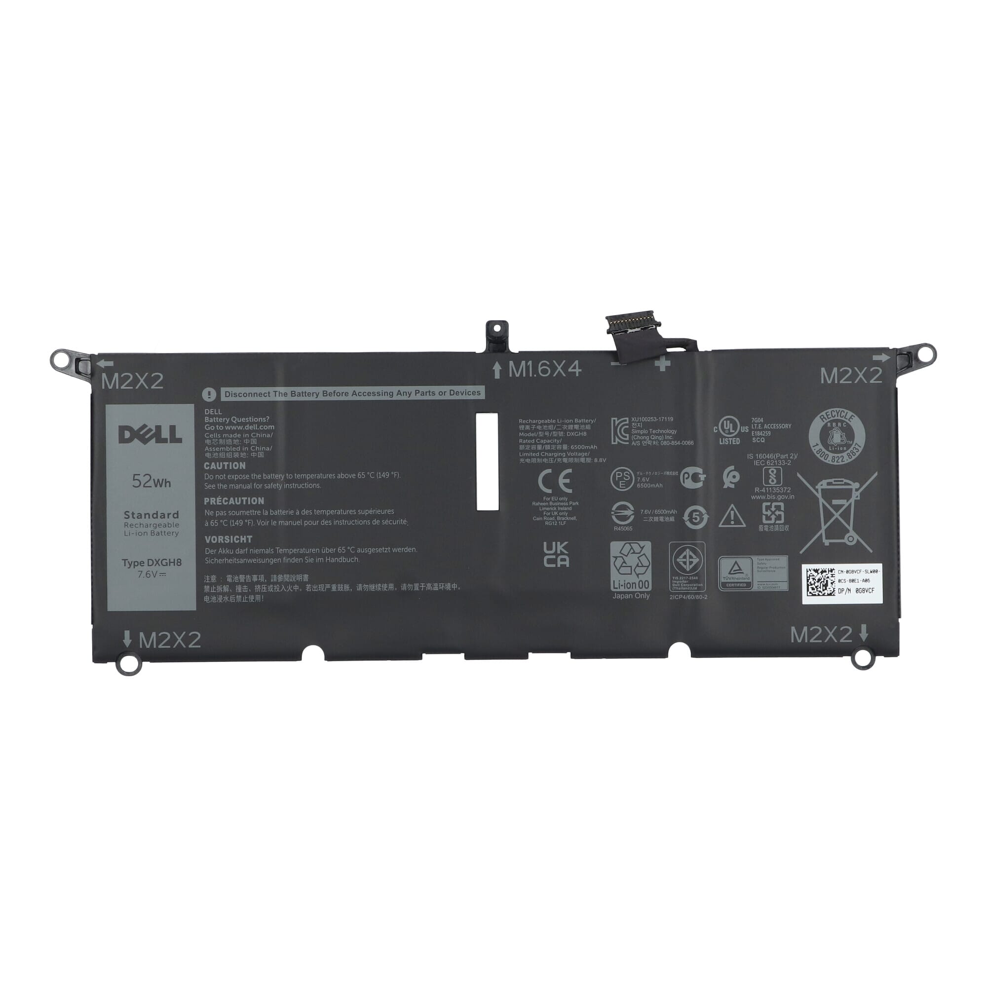 Dell laptop accu 6500 mah