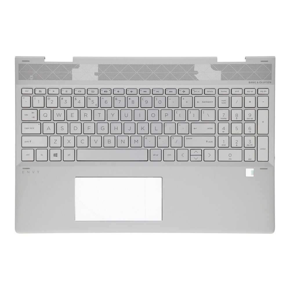 Hp laptop toetsenbord qwerty us + bovenklep - zilver