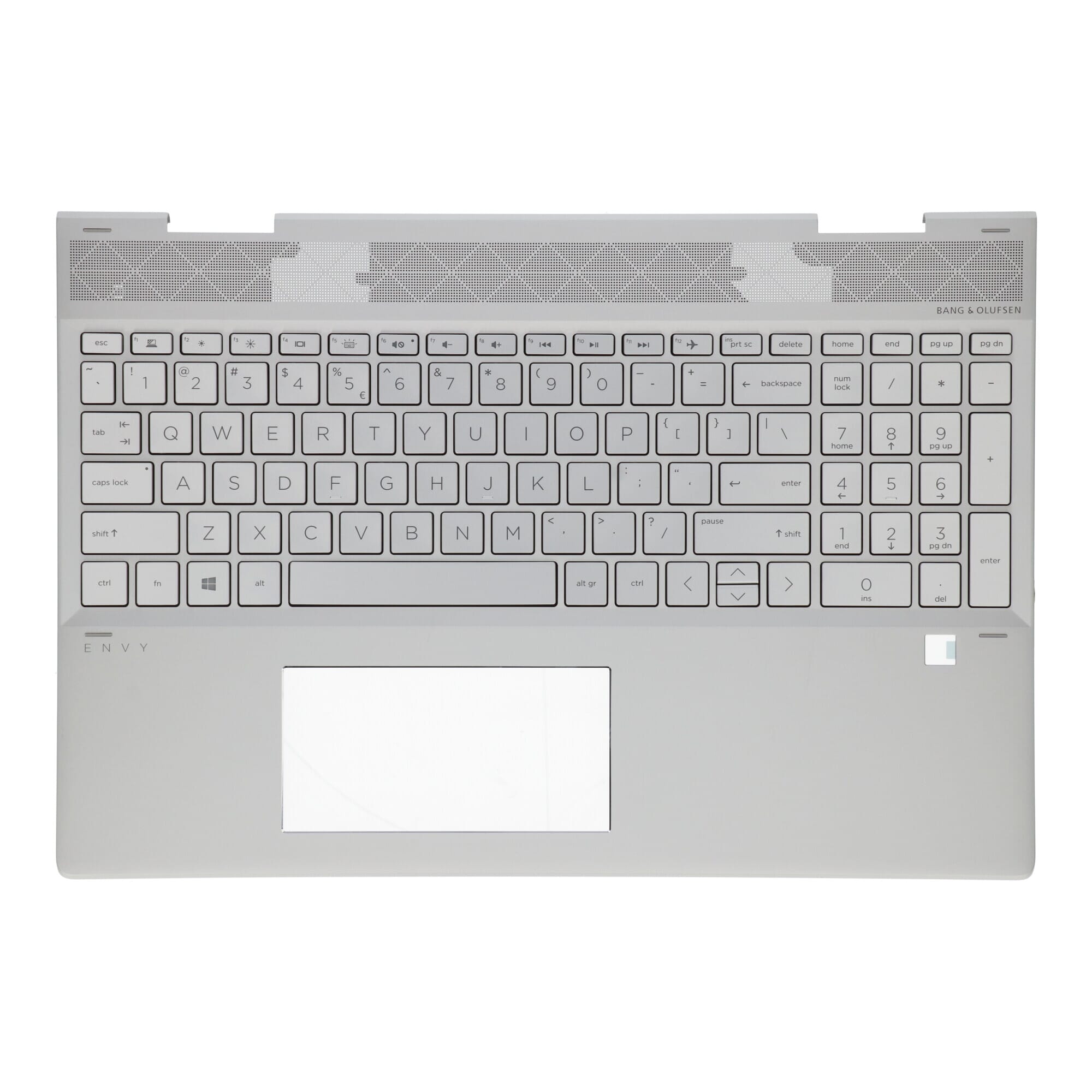 Hp laptop toetsenbord qwerty us + bovenklep - zilver