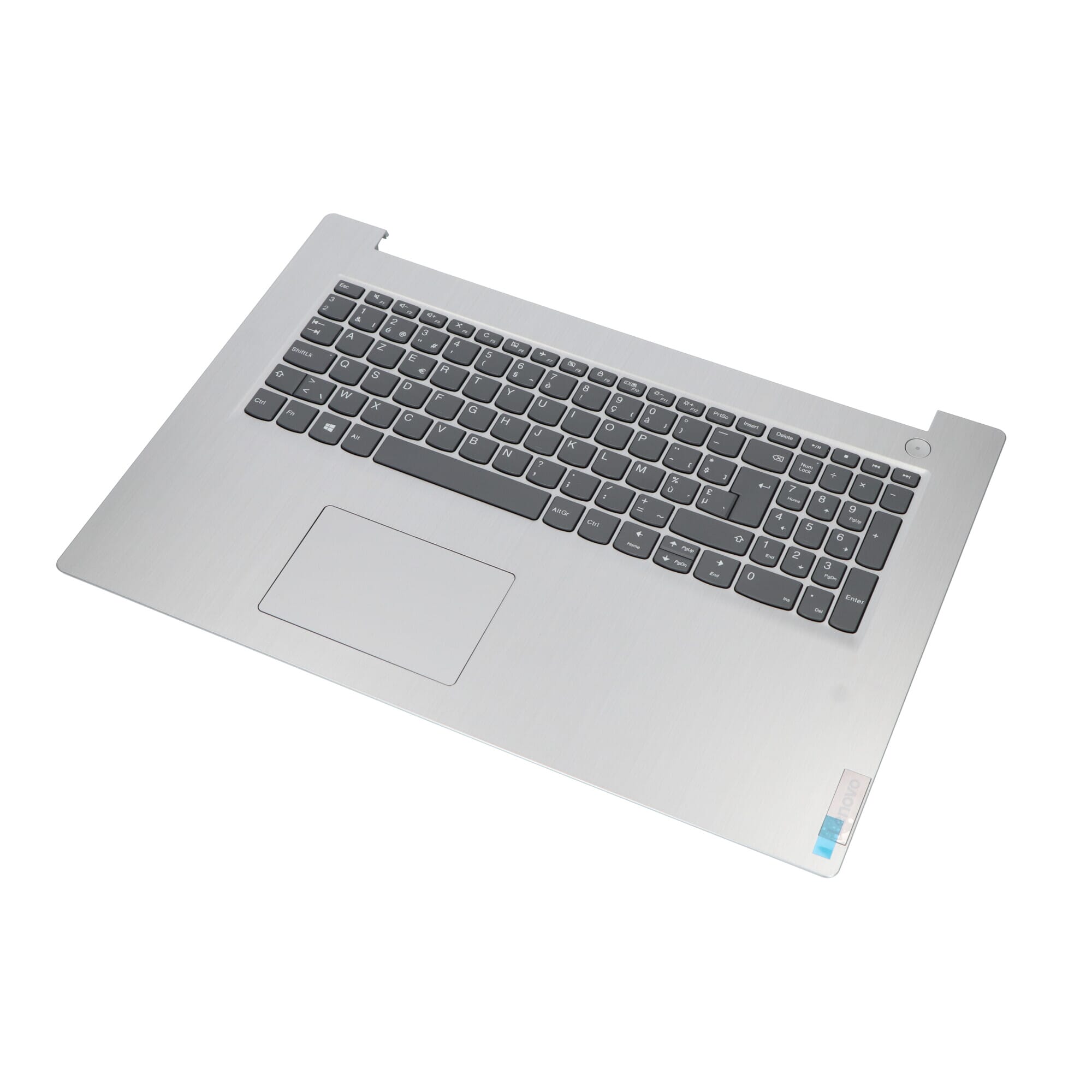 Lenovo laptop toetsenbord azerty be + bovenklep - grijs