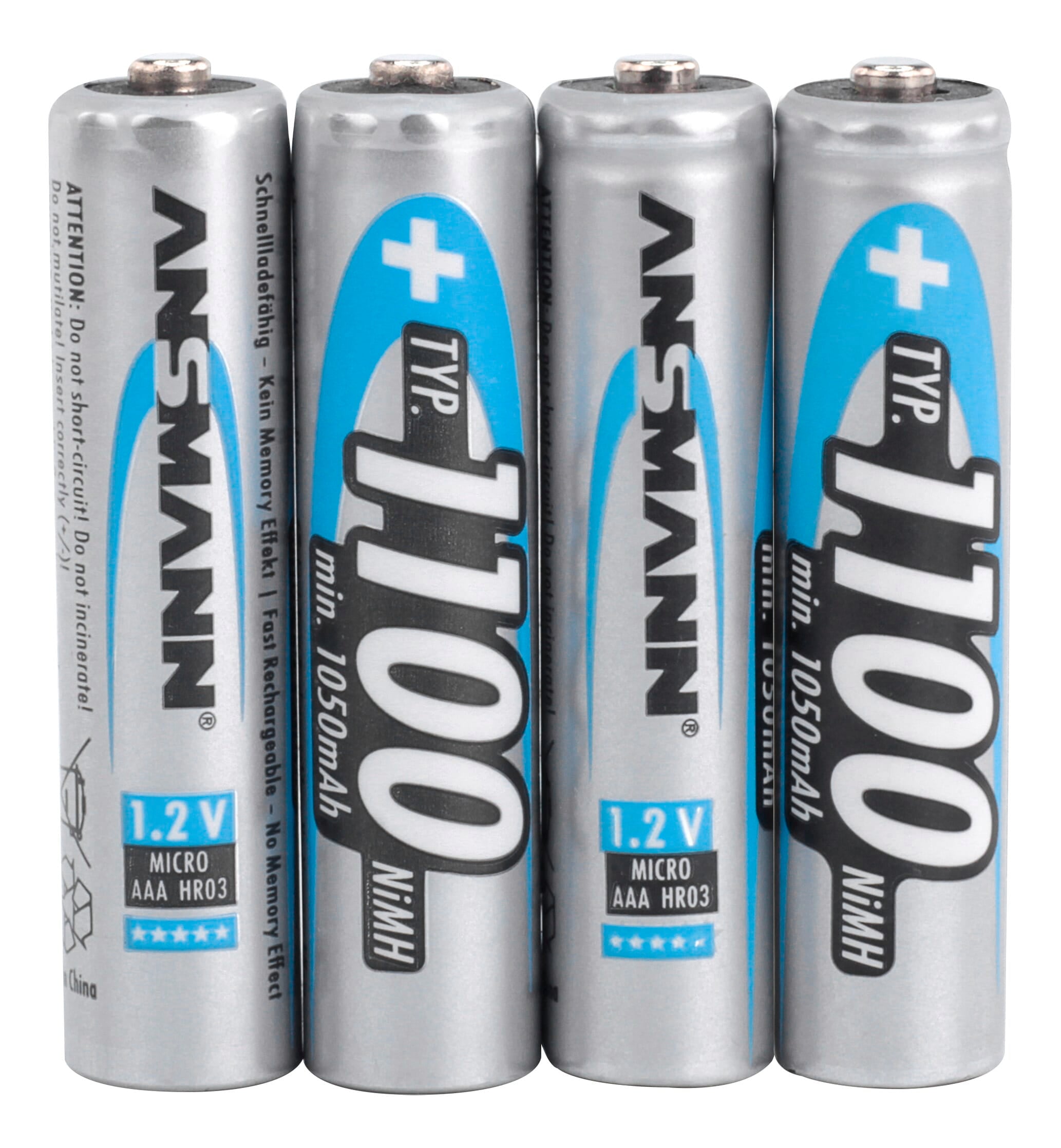 Ansmann NiMH Accu micro AAA Typ 1100 4er blisterverpakking