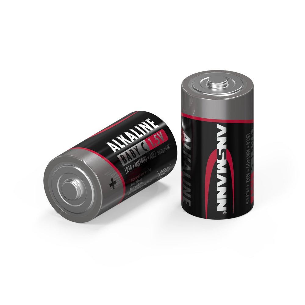 Ansmann alkalische batterij baby c lr14 4 st. krimpfolie