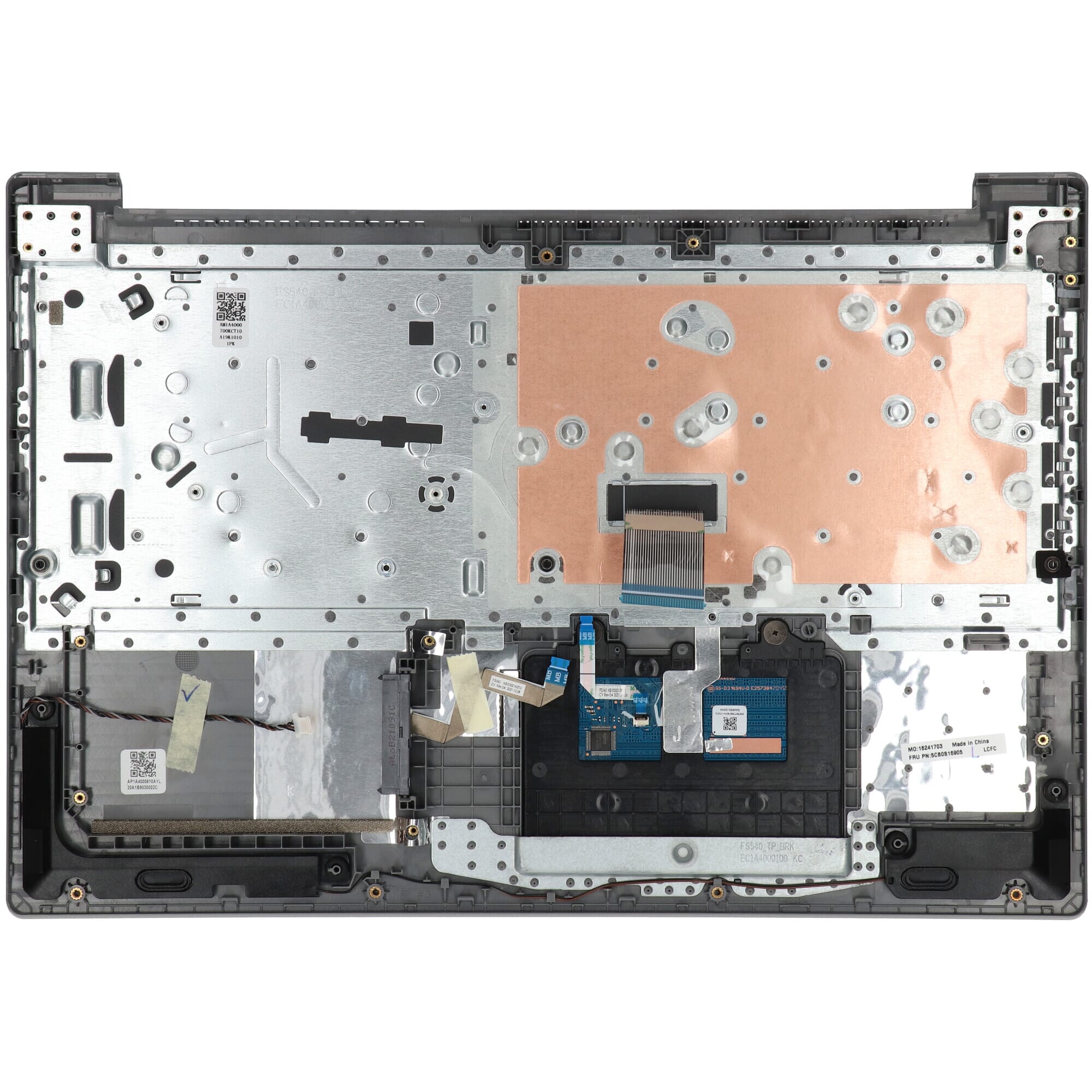 Lenovo laptop toetsenbord qwerty us + bovenklep - zilver